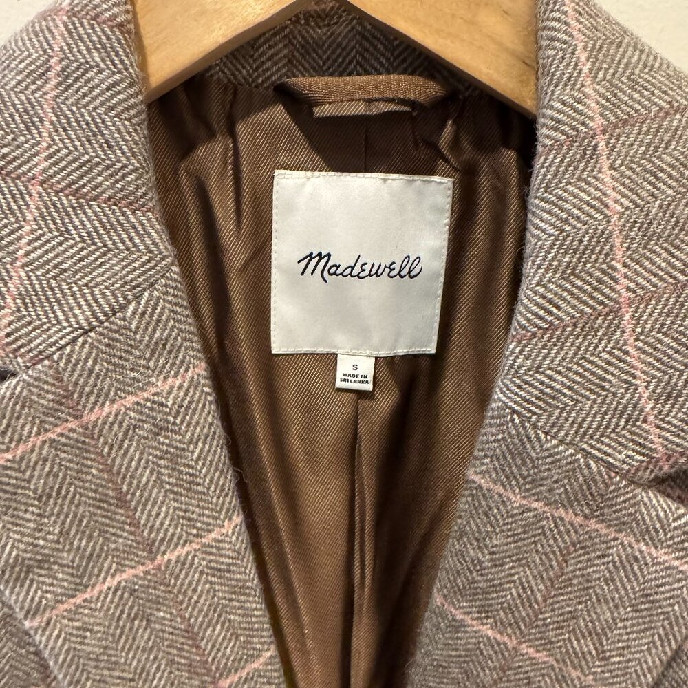 Madewell Plaid Women Blazer - Picture 2 of 3